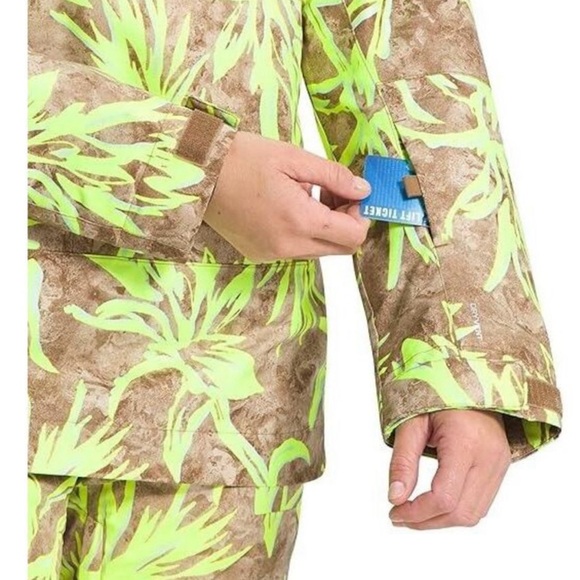 NWT The North Face Tanager Anorak Prairie Paintbrush Ski Hooded Jacket Zip Neck - Picture 5 of 8